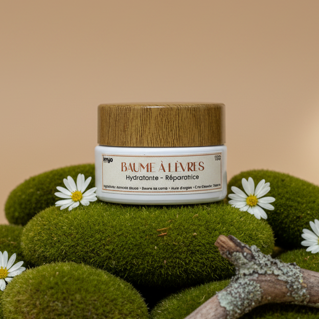 بلسم الشفاه بزيت الأركان وزبدة الشيا – Baume à Lèvres Hydratante & Réparatrice