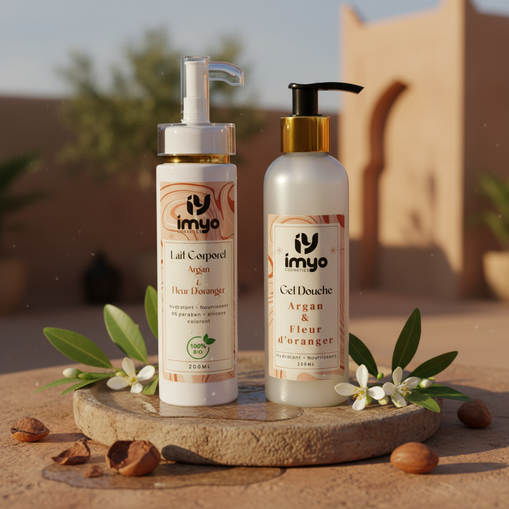 ثنائي العناية بزيت الأركان وزهرة البرتقال | Duo Argan & Fleur d’Oranger