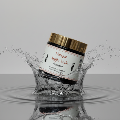 قناع الطين الأخضر بزيت الأركان والألوفيرا – Masque Argile Verte Purifiant