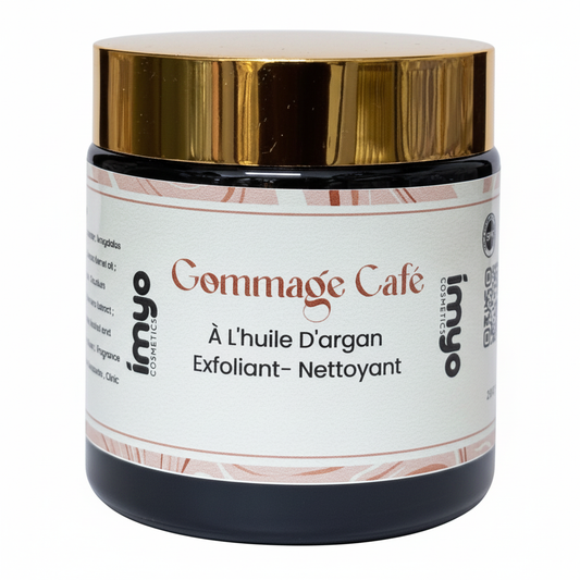 مقشر القهوة بزيت الأركان – Gommage Café à l’Huile d’Argan Exfoliant & Nettoyant