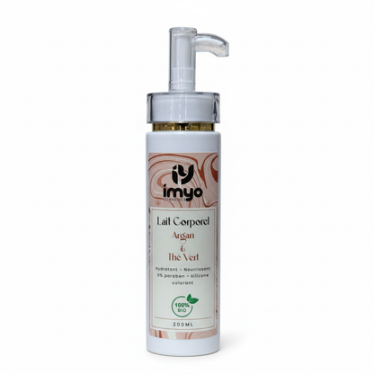 حليب الجسم بزيت الأركان والشاي الأخضر / Lait Corporel Argan & Thé Vert