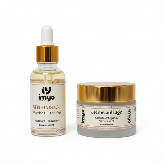 ثنائي فيتامين C وزيت الأركان لتفتيح وتجديد البشرة | Duo Vitamine C & Argan Éclat et Jeunesse