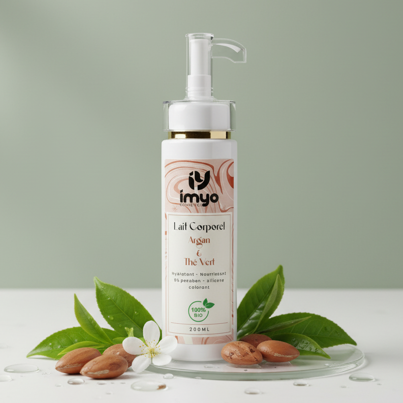 حليب الجسم بزيت الأركان والشاي الأخضر / Lait Corporel Argan & Thé Vert