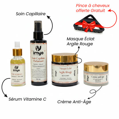 باك العناية المتكاملة للبشرة والشعر | Pack soin complet visage & cheveux