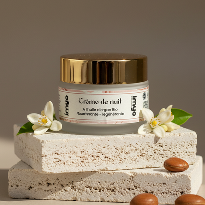 كريم الليل بزيت الأركان العضوي / Crème de Nuit à l’Huile d’Argan Bio