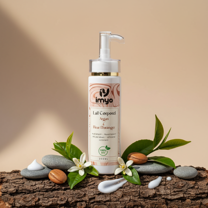 حليب الجسم بزيت الأركان وزهرة البرتقال / Lait Corporel Argan & Fleur d’Oranger